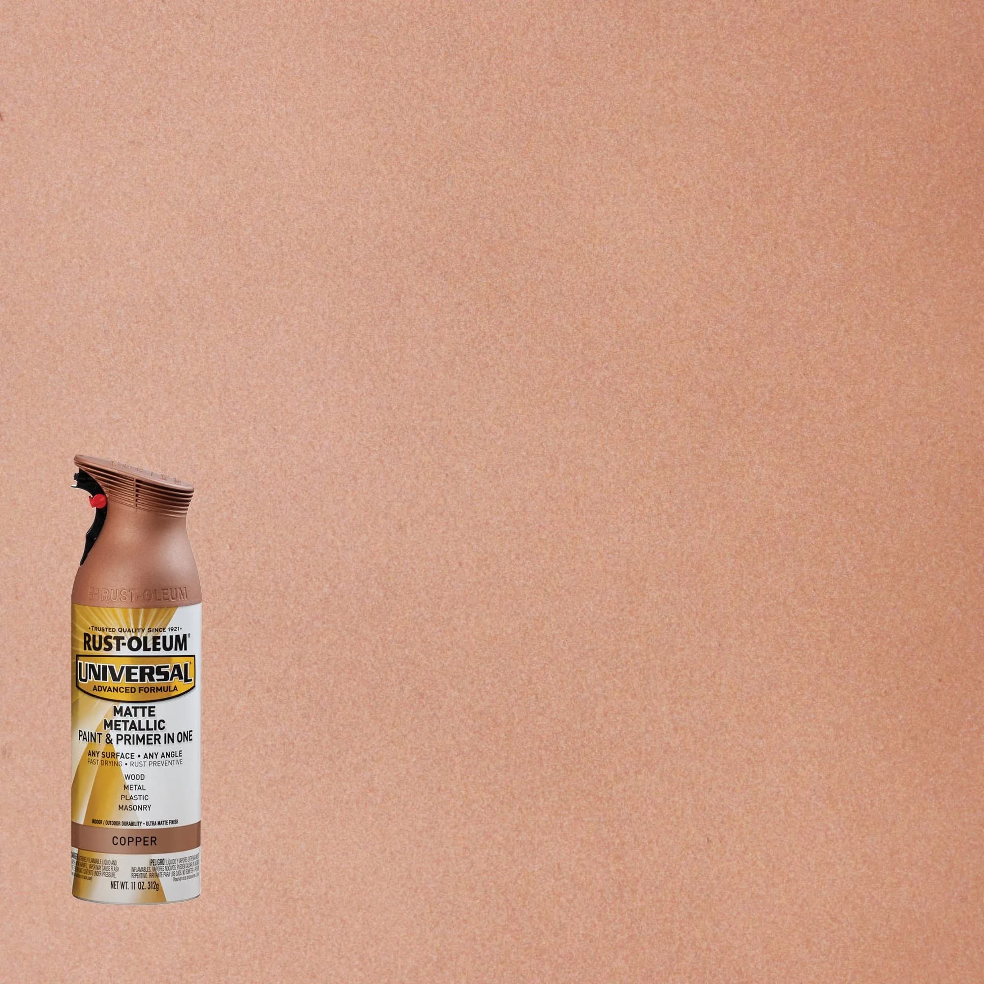 Rust-Oleum Universal All Surface Matte Copper Metallic Spray Paint, 11 oz (Pack of 1) - view 2