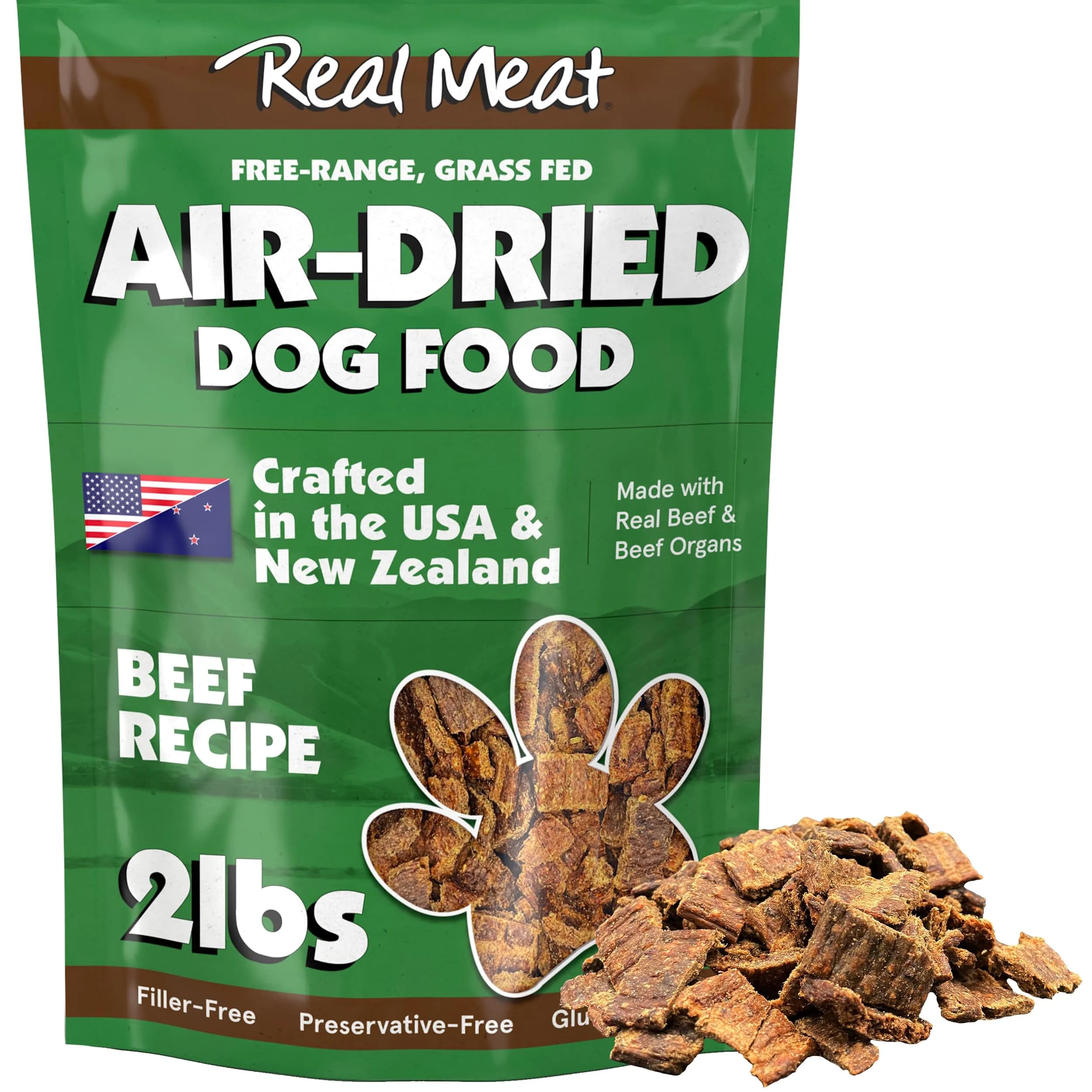 TRMC Real Meat Air Dried Dog Food 2lb | High Protein, Grain-Free, USA-Crafted