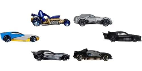Hot Wheels Toy Cars 6-Pack | Batman Character Vehicles in 1:64 Scale, Inspired by Various Characters thumbnail 3