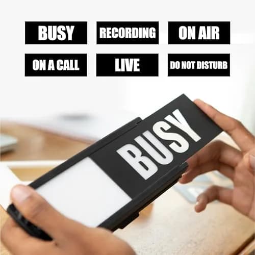 BusyBox S App-Controlled Do Not Disturb Sign, Rechargeable, Automations | Focus & Productivity Tool thumbnail 7