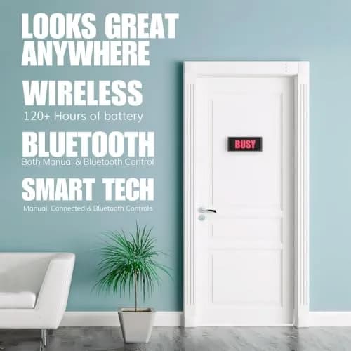BusyBox S App-Controlled Do Not Disturb Sign, Rechargeable, Automations | Focus & Productivity Tool thumbnail 9