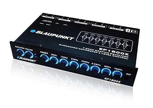 Blaupunkt EP1800X 7-Band Car Audio Equalizer with Auxiliary Inputs | 10Hz-100kHz Frequency Response, 14.4V Max Input, 7V RMS Output thumbnail 1