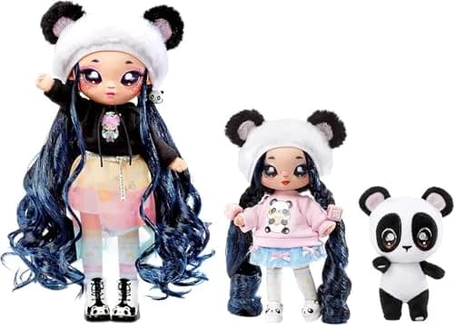 Na! Na! Na! Surprise Family Winnie Joyful, Mimi Joyful & Bamboo Doll 3-Pack | 11-inch & 7.5-inch Dolls with Plush Pet thumbnail 1
