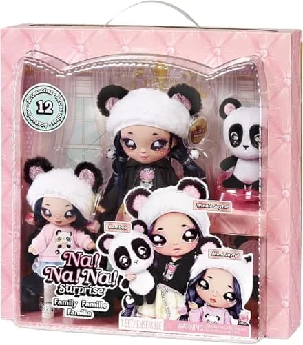 Na! Na! Na! Surprise Family Winnie Joyful, Mimi Joyful & Bamboo Doll 3-Pack | 11-inch & 7.5-inch Dolls with Plush Pet thumbnail 5