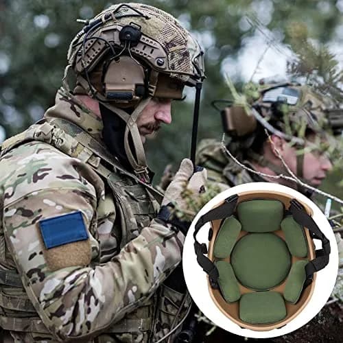 AOUTACC Universal Helmet Pads 19PCS (9 Foam Pads + 10 Hook&Loop Circles) | Replacement Foam Padding Kit for Bike Helmets thumbnail 4