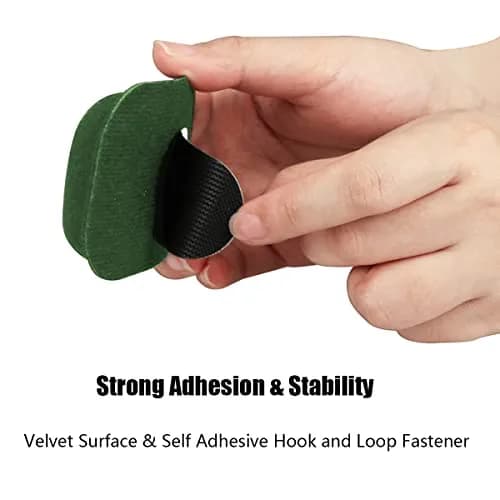 AOUTACC Universal Helmet Pads 19PCS (9 Foam Pads + 10 Hook&Loop Circles) | Replacement Foam Padding Kit for Bike Helmets thumbnail 3