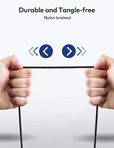 Mr Rex 2.5mm to 3.5mm Audio Cable 5m (16.5ft) | Nylon Braided Aux Cord for Bose QC Headphones & JBL Headsets thumbnail 4