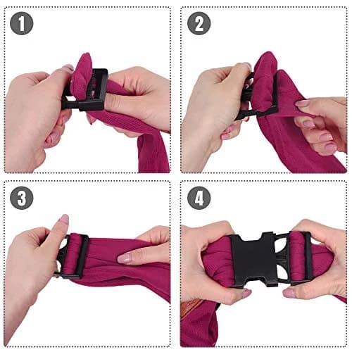 FDJASGY Small Dog Sling Carrier Fuchsia | Hands-Free Adjustable Pet Travel Bag for Small Dogs & Puppies (12 lbs Max) thumbnail 7