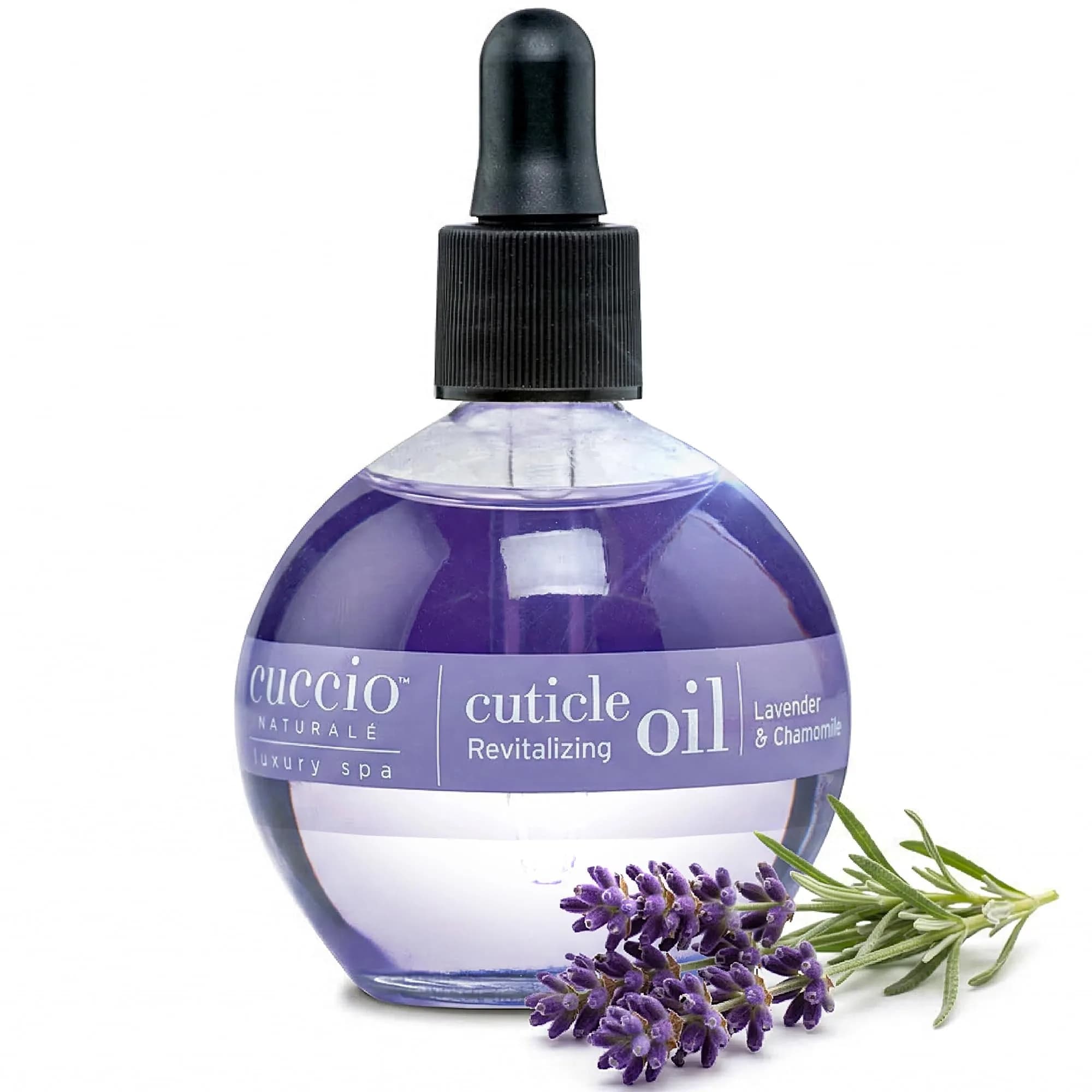 Cuccio Naturale Lavender & Chamomile Revitalizing Cuticle Oil 73ml (2.30 Fl Oz) | Fast-Absorbing Hydration for Dry Nails - main product image