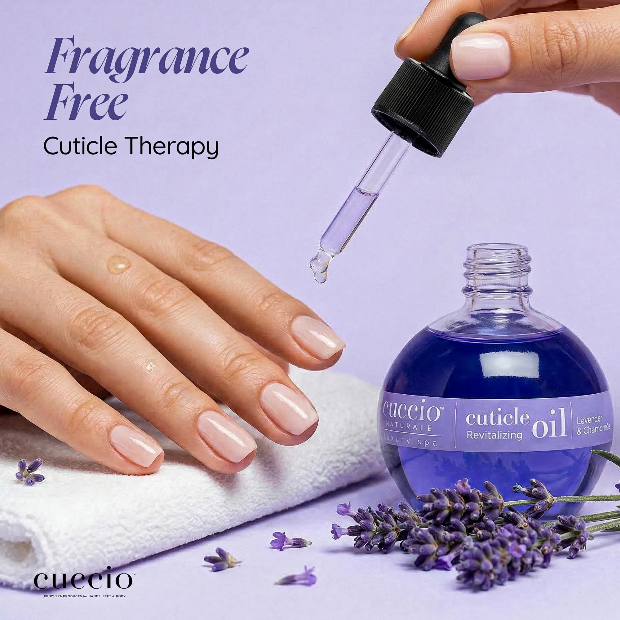 Cuccio Naturale Lavender & Chamomile Revitalizing Cuticle Oil 73ml (2.30 Fl Oz) | Fast-Absorbing Hydration for Dry Nails - view 2