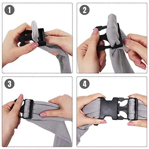 FDJASGY Small Dog Sling Carrier Grey | Hands-Free Pet Travel Bag Backpack 30cm (12in) | Breathable Mesh for Small Dogs & Puppies thumbnail 7