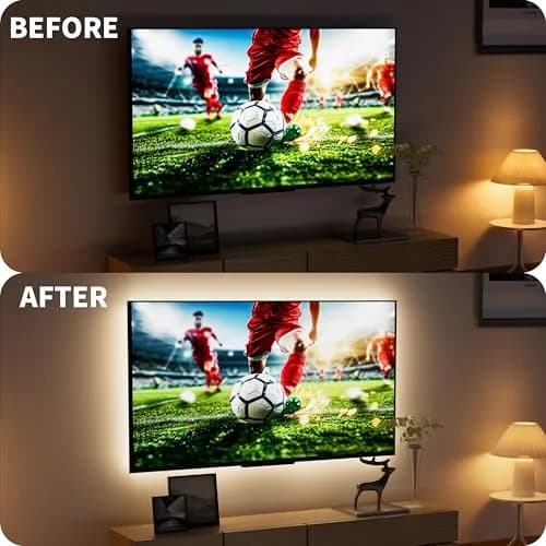 PAUTIX COB LED Strip Light 2m (6.56ft) 640 LEDs 4000K Natural White | Dimmable USB Powered Tape Light for TV Backlight & Home DIY thumbnail 2