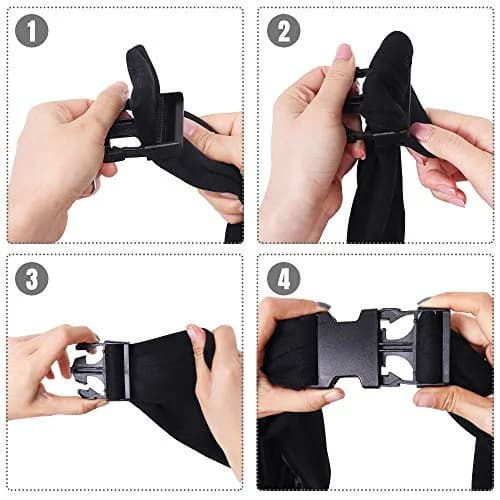 FDJASGY Small Dog Sling Carrier 56cm (22in) | Hands-Free Breathable Mesh for Travel thumbnail 7