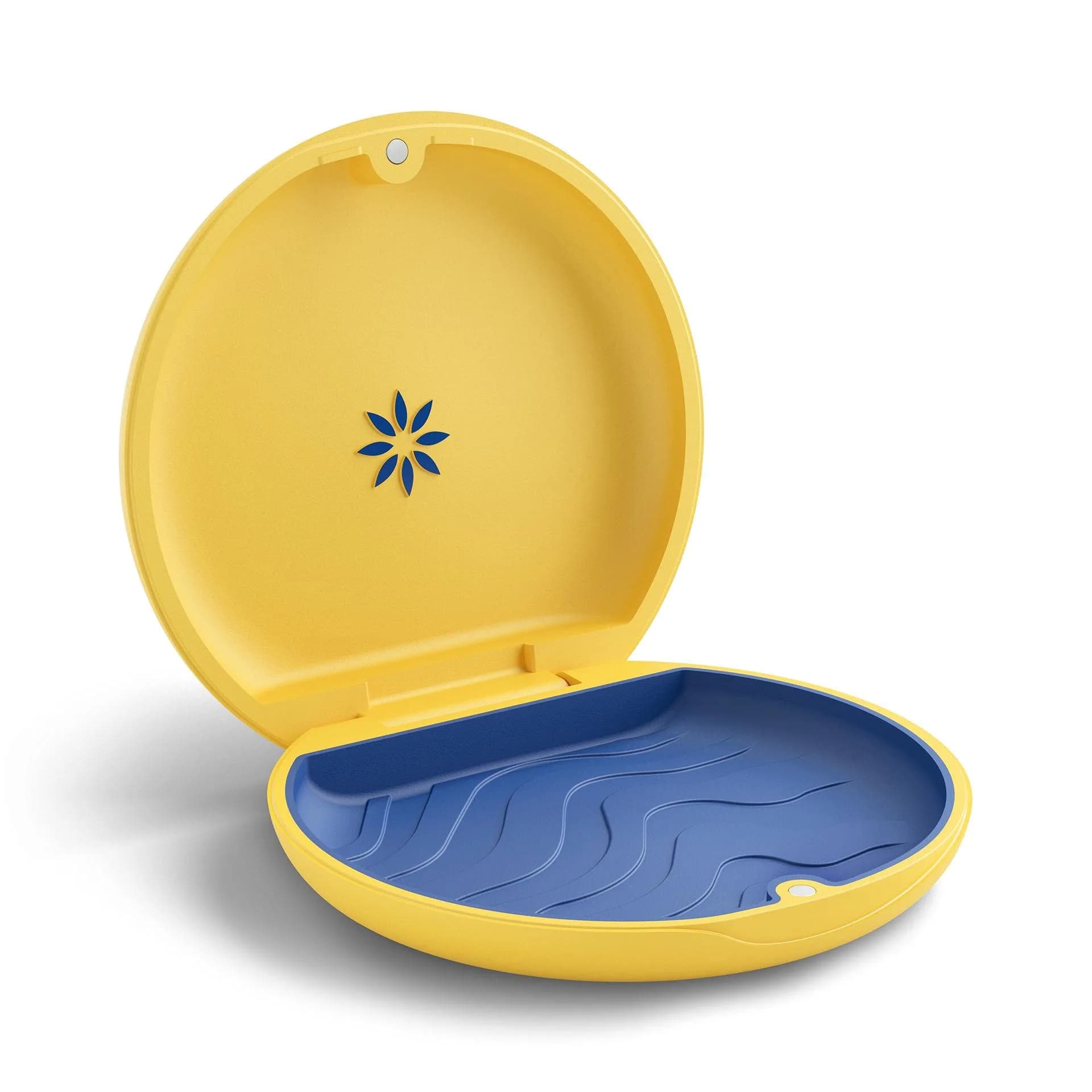 INVISALIGN Yellow Bear Retainer Case | Medical-Grade Thermoplastic, Magnetic Closure, Ventilated Design (8.7 x 8.7 x 2.2 Inch) - main product image