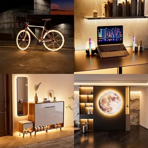 PAUTIX COB LED Strip Lights 2M (6.56ft) Warm White | Dotless Super Bright Dimmable USB Powered for TV Backlight, Under Cabinet, Bedroom, Kitchen Lighting thumbnail 8