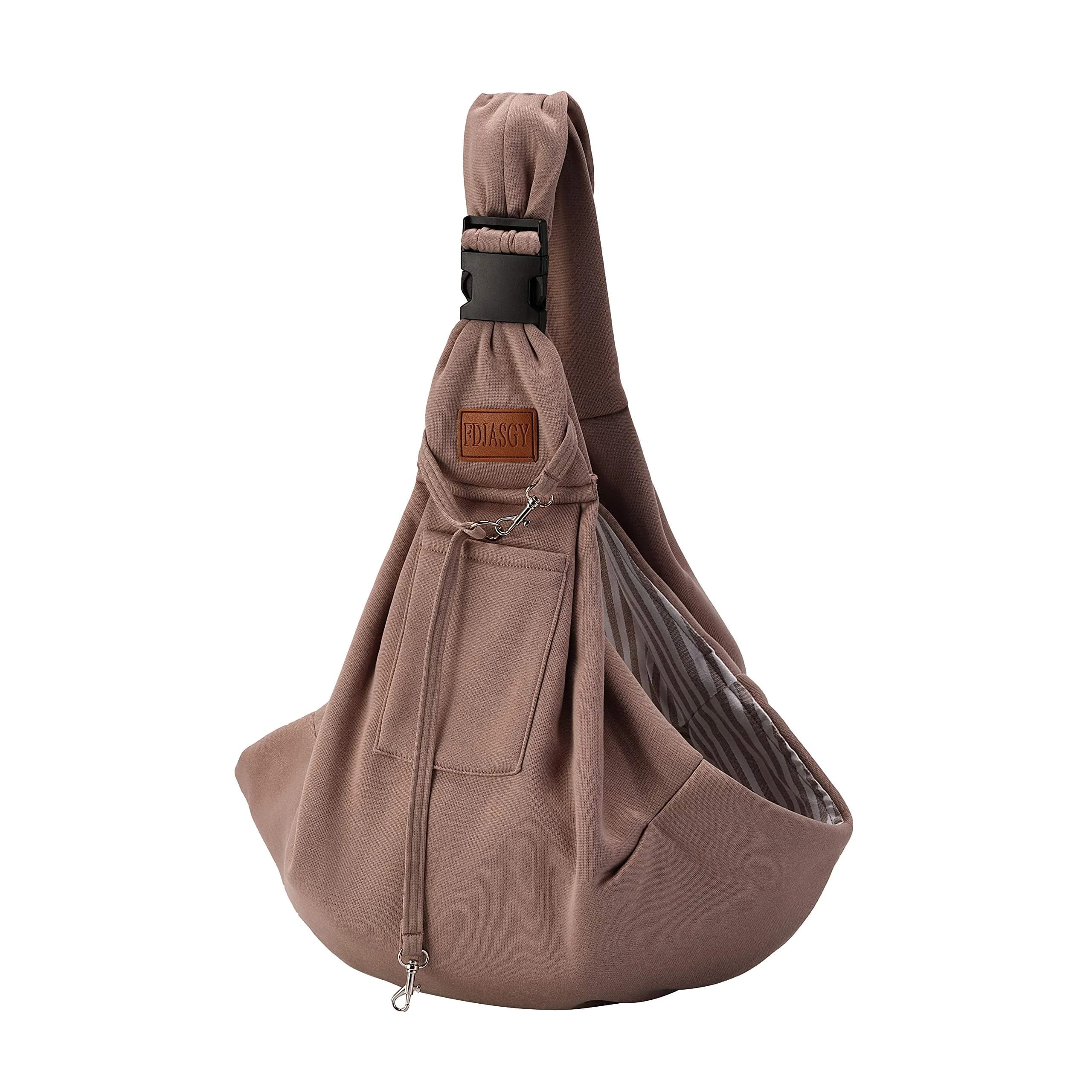 FDJASGY Small Dog Sling Carrier Khaki | Hands-Free Adjustable Pet Travel Bag for Outdoor Travel - main product image