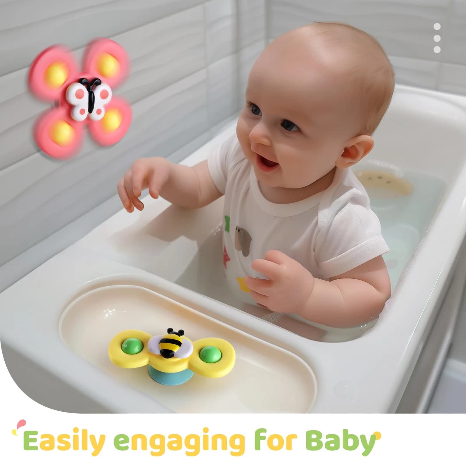 ALASOU Suction Cup Spinner Airplane Travel Toys 3-Pack | Engaging Play for Babies 12+ Months - view 7