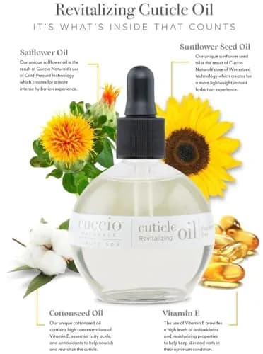 Cuccio Naturale Revitalizing Cuticle Oil 68ml (2.30 Fl Oz) | Fragrance-Free Hydration for Dry Nails thumbnail 2