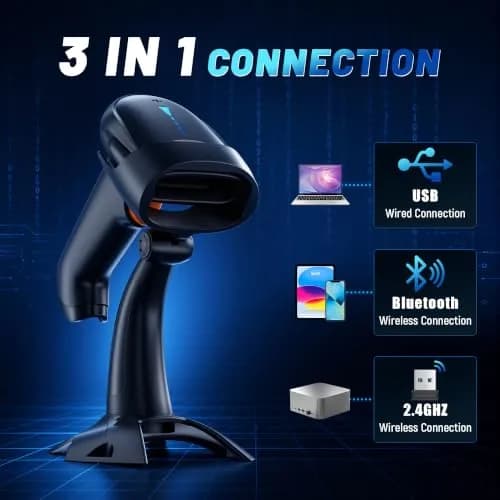 Tera Barcode Scanner 2D Wireless | Battery Indicator & Stand, HW0002 thumbnail 5