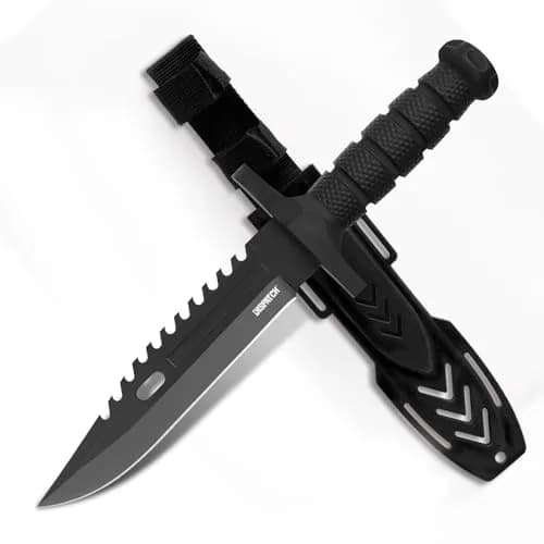 Dispatch Fixed Blade Hunting Knife with Sheath, 12-inch | Tactical Bowie Knife for Bushcraft & Camping thumbnail 1