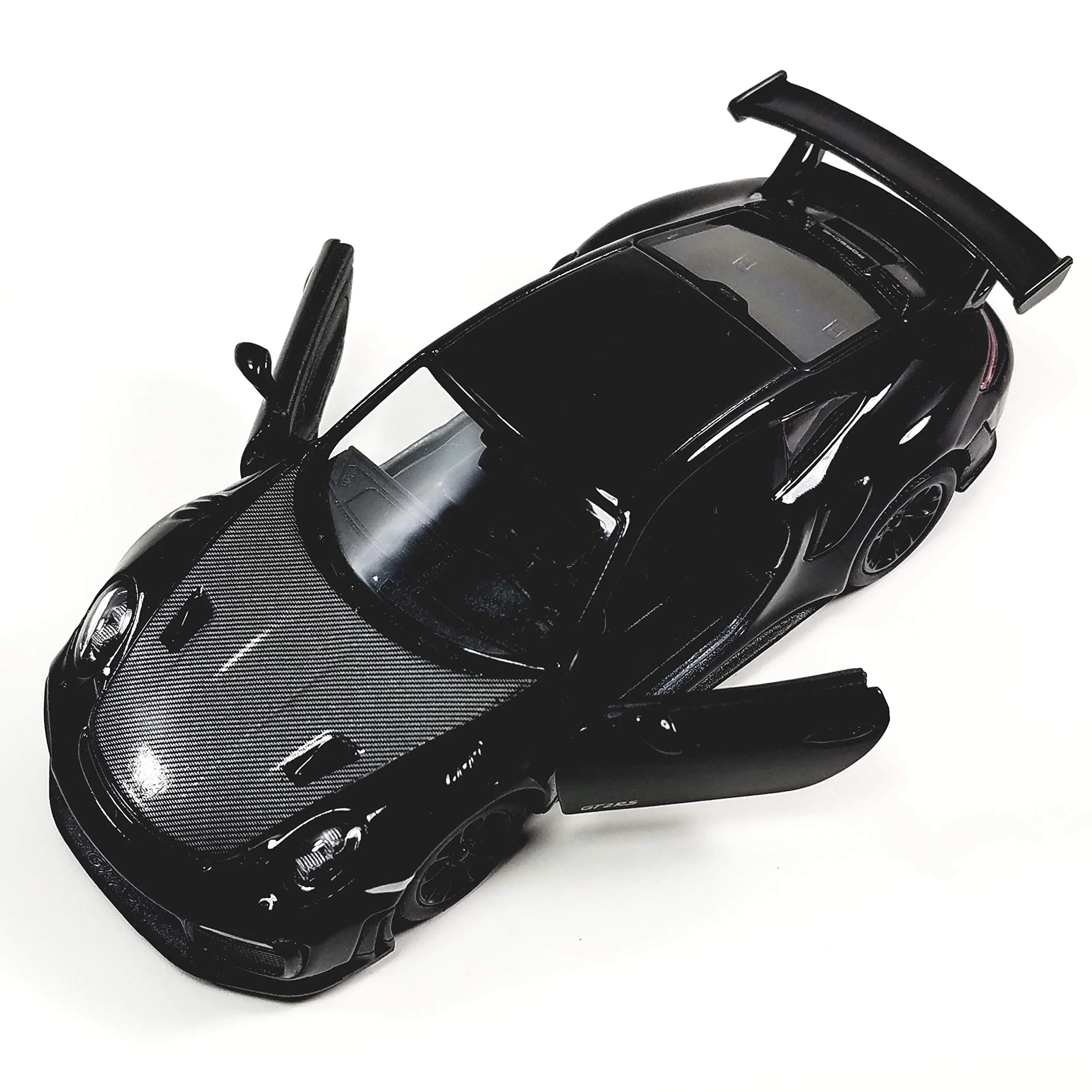 KiNSMART 2010 Porsche 911 GT2 RS Black 1:36 Scale Diecast Metal Model Toy Car - view 3