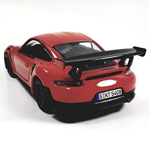 KiNSMART 2010 Porsche 911 GT2 RS 1:36 Scale 5 inch Die Cast Metal Model Toy Car (Red) | Functional Opening Doors & Pull-Back Motor Action thumbnail 5