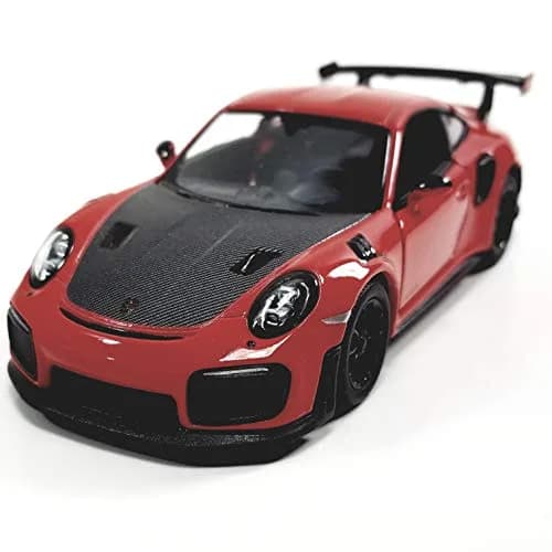 KiNSMART 2010 Porsche 911 GT2 RS 1:36 Scale 5 inch Die Cast Metal Model Toy Car (Red) | Functional Opening Doors & Pull-Back Motor Action thumbnail 2