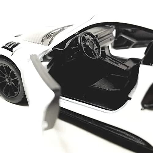 KiNSMART 2010 Porsche 911 GT2 RS 1:36 Scale 5" Die Cast Metal Model Toy Sports Car | White thumbnail 4