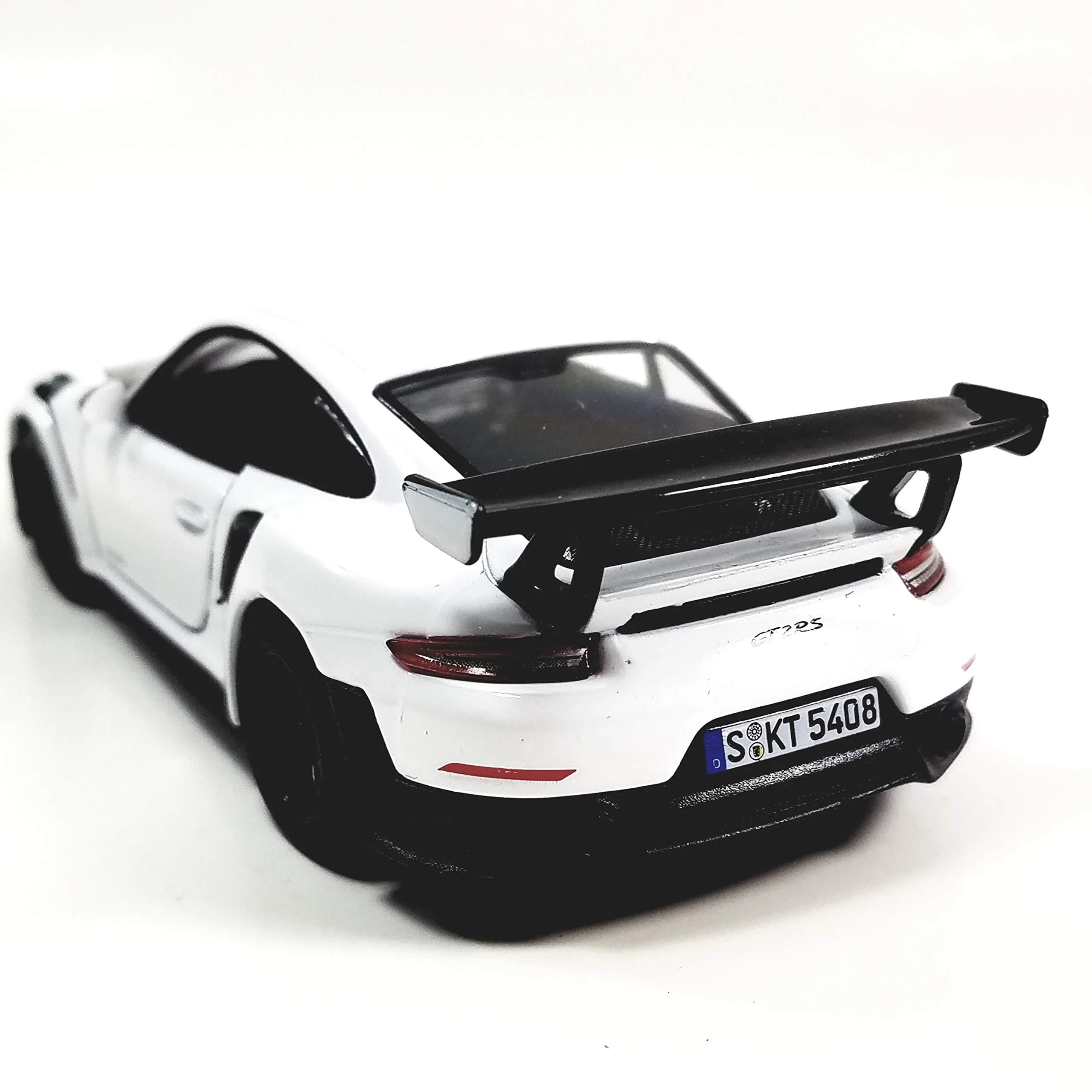 KiNSMART 2010 Porsche 911 GT2 RS 1:36 Scale 5" Die Cast Metal Model Toy Sports Car | White - view 5