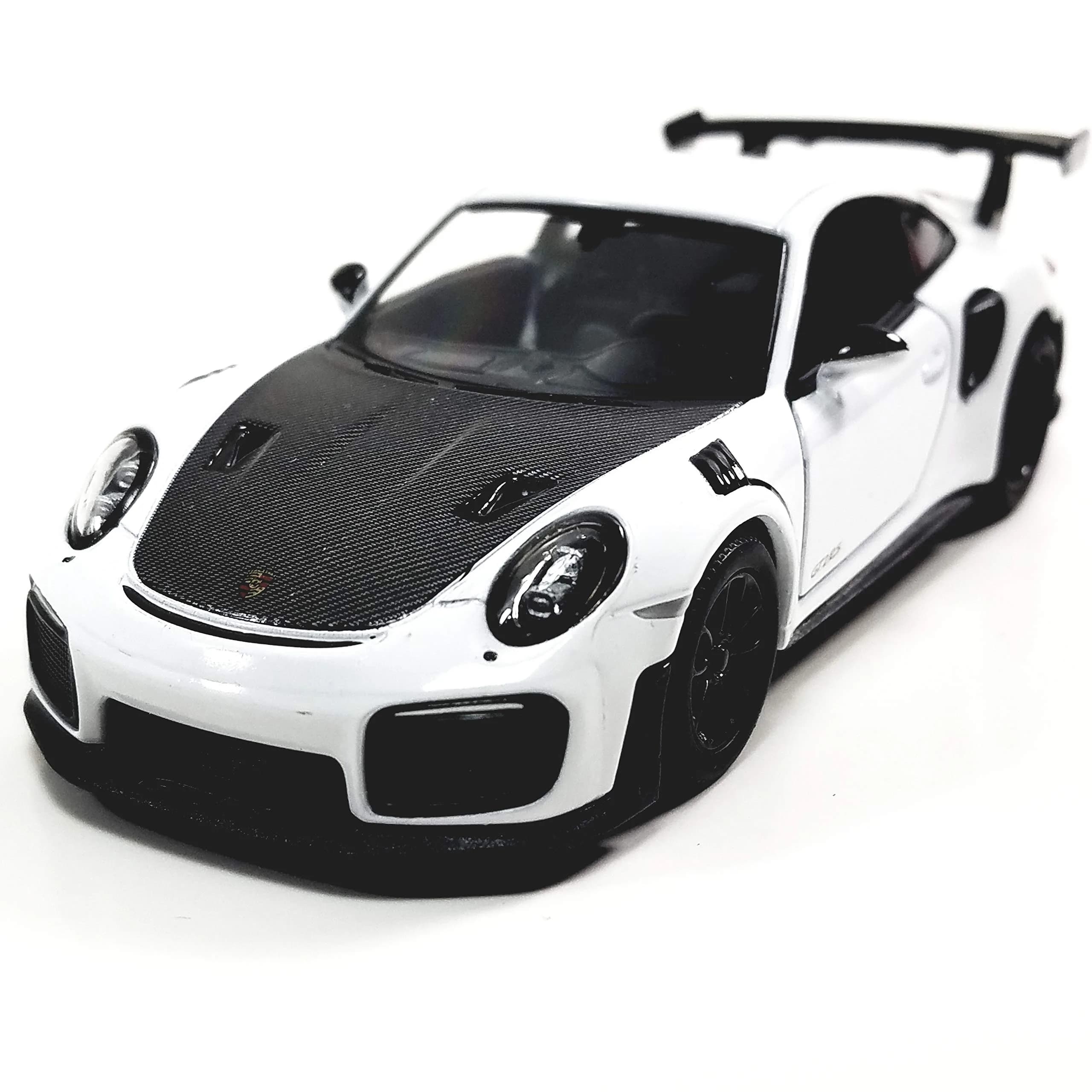 KiNSMART 2010 Porsche 911 GT2 RS White 1:36 Scale Diecast Metal Model Toy Car - view 2