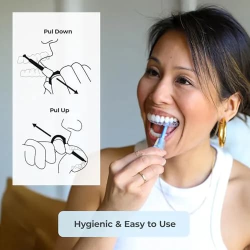 PUL 2-in-1 Aligner Removal Tool and Chewies for Invisalign, Retainers & Trays - Blue | Patented Hygienic Orthodontic Accessory thumbnail 3
