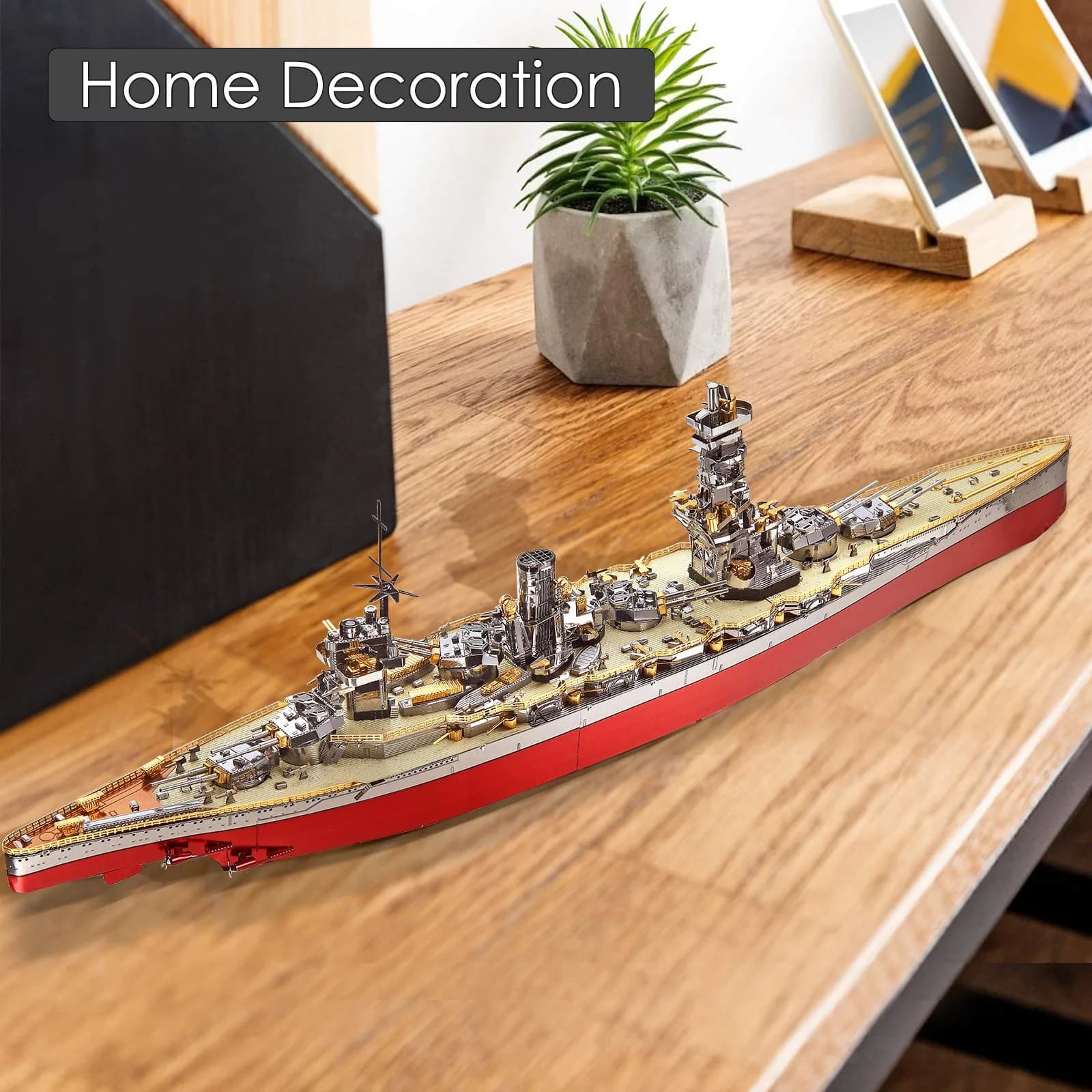 Piececool Fuso Battleship 3D Metal Puzzle Model Kit 330 Pcs | Challenging DIY Craft for Adults & Teens - view 5