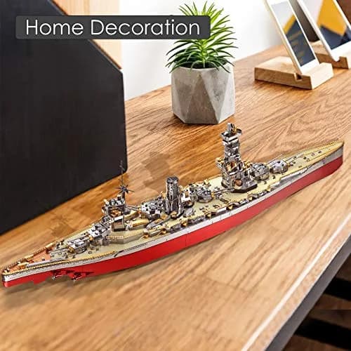 Piececool Fuso Battleship 3D Metal Puzzle Model Kit 330 Pcs | Challenging DIY Craft for Adults & Teens thumbnail 5