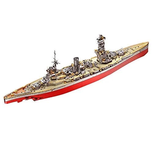 Piececool Fuso Battleship 3D Metal Puzzle Model Kit 330 Pcs | Challenging DIY Craft for Adults & Teens thumbnail 1