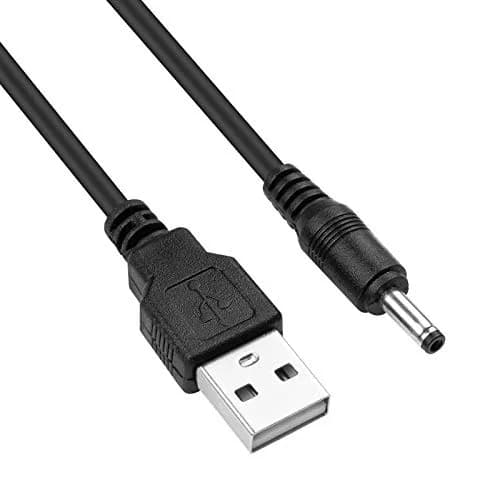 Smays USB to DC Round Tip Charging Cable 1.5m (5ft) 2-Pack | Compatible with Fairywill, Bitvae, Foreo Luna thumbnail 4
