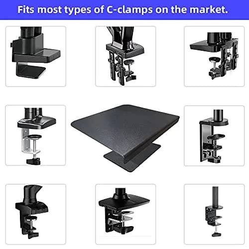 LZKZPY Steel Monitor Mount Reinforcement Plate | Universal Desk Mount Support (70-120 chars) thumbnail 6