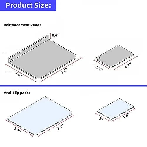 LZKZPY Steel Monitor Mount Reinforcement Plate | Universal Desk Mount Support (70-120 chars) thumbnail 3