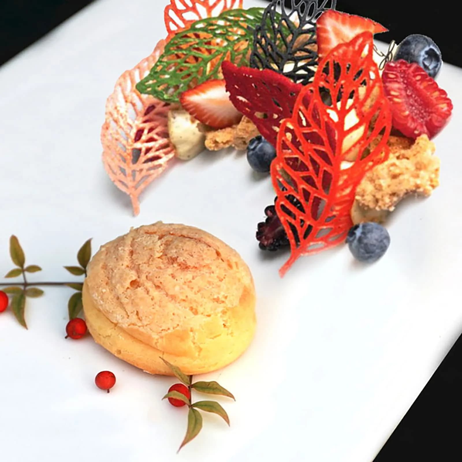 QLINLEAF Hollow Leaf Silicone Mold for Chocolate & Candy | 29.2cm x 9.6cm x 1.1cm - view 5