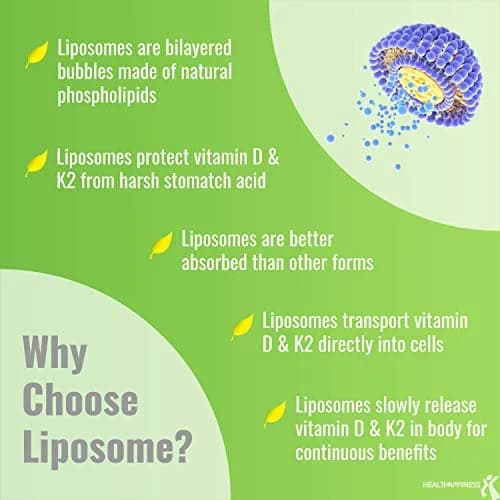 UpNourish Liposomal D3 K2 MK-7 365 Softgels | Organic Coconut Oil for Bone & Immunity thumbnail 3