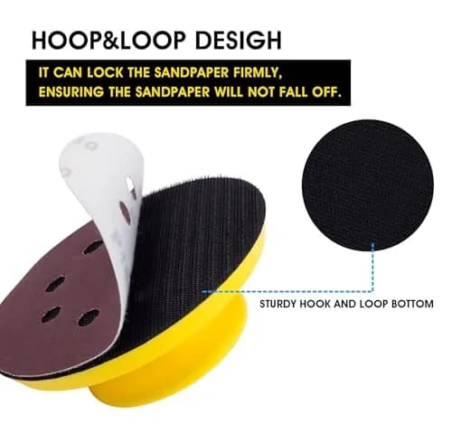 S SATC 5 Inch Sanding Blocks (2-Pack) | Hook and Loop Hand Sanding for Woodworking & Crafts thumbnail 3