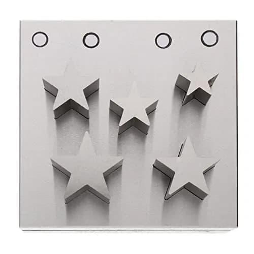 The Beadsmith Steel Star Disc Cutter Set with 5 Punches and Die | Metal Star Cutting Tool for Jewelry & Crafts thumbnail 6