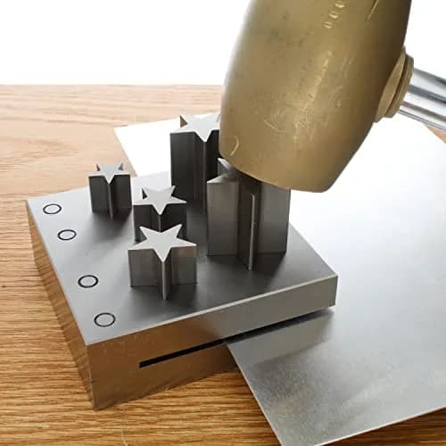 The Beadsmith Steel Star Disc Cutter Set with 5 Punches and Die | Metal Star Cutting Tool for Jewelry & Crafts thumbnail 7