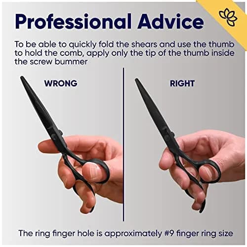 Equinox Razor Edge Series Professional Hair Scissors 6.5in | Japanese Stainless Steel Precision thumbnail 7