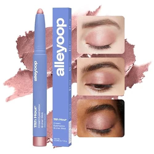 ALLEYOOP 11th Hour Cream Eyeshadow Stick & Liner, Rose Shimmer | Smudge-Proof, Crease Proof, 13+ Hour Wear thumbnail 2