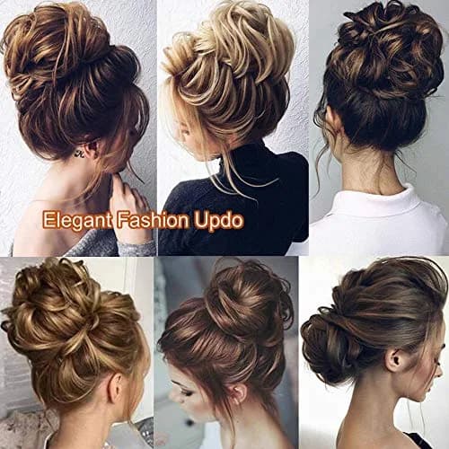 Benehair Messy Bun Hair Piece Scrunchy Updo Hair for Women 50g | Fluffy Wavy Synthetic Hair Bun thumbnail 7