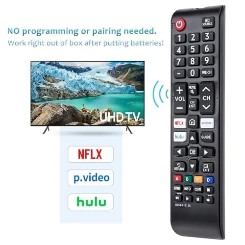 LOUTOC Replacement BN59-01315A Remote Control for Samsung 4K Smart TV | Infrared Universal Control thumbnail 5