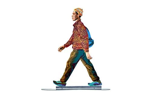 Yaliland David Gerstein Object Walkers Walk Student Walker Laser Cut Steel | Artistic Steel Figurine for Kids & Collectors