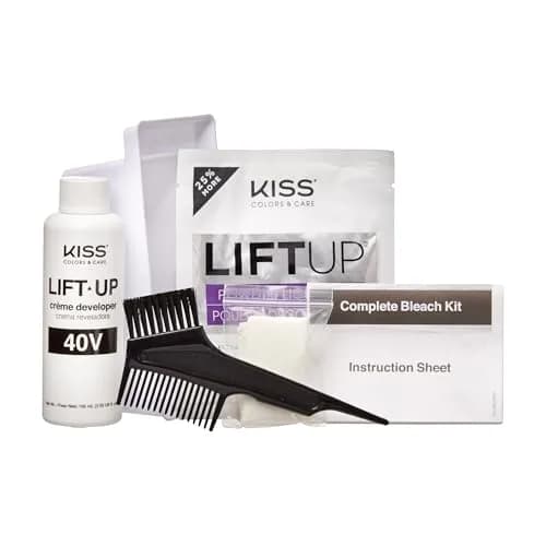 KISS Lift Up Complete 6 Pc DIY Hair Bleach Kit with Plex Serum & Icy Silver Toner | 1 Application thumbnail 4