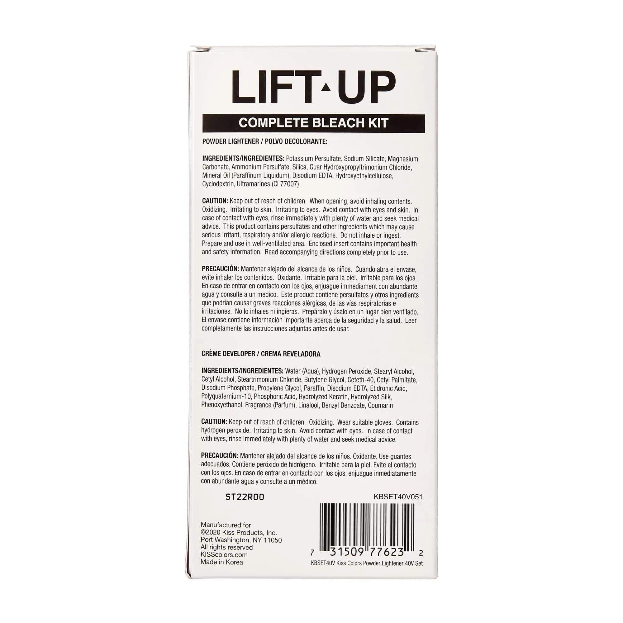 KISS Lift Up Complete 6 Pc DIY Hair Bleach Kit with Plex Serum & Icy Silver Toner | 1 Application - view 8