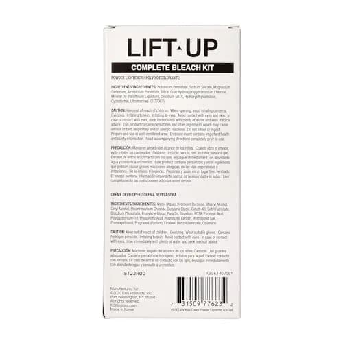 KISS Lift Up Complete 6 Pc DIY Hair Bleach Kit with Plex Serum & Icy Silver Toner | 1 Application thumbnail 8